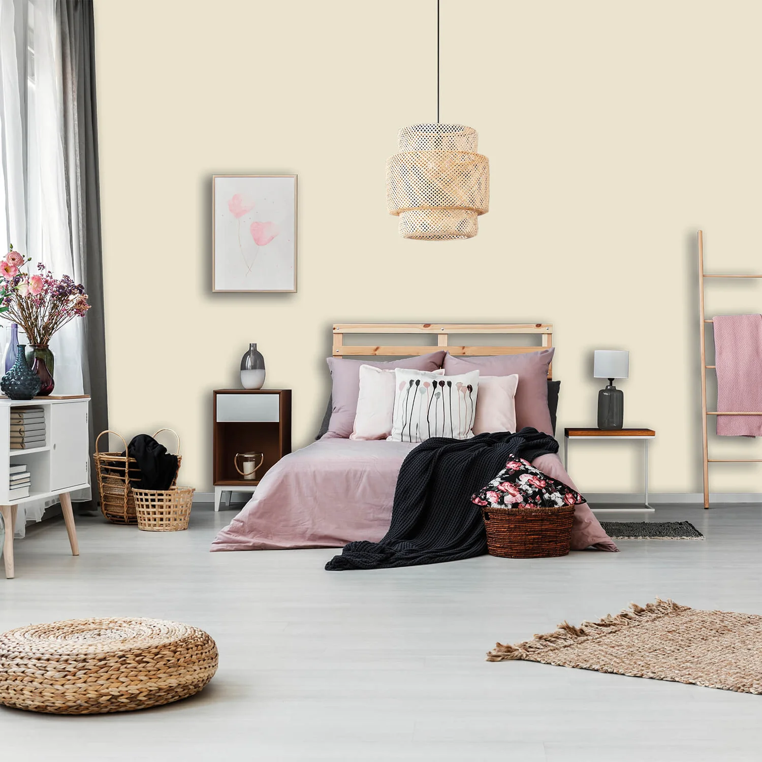 Homebase Matt Emulsion Paint Vanilla Cream - Tester 90ml 5 Homebase Matt Emulsion Paint Vanilla Cream - Tester 90ml - Image 3