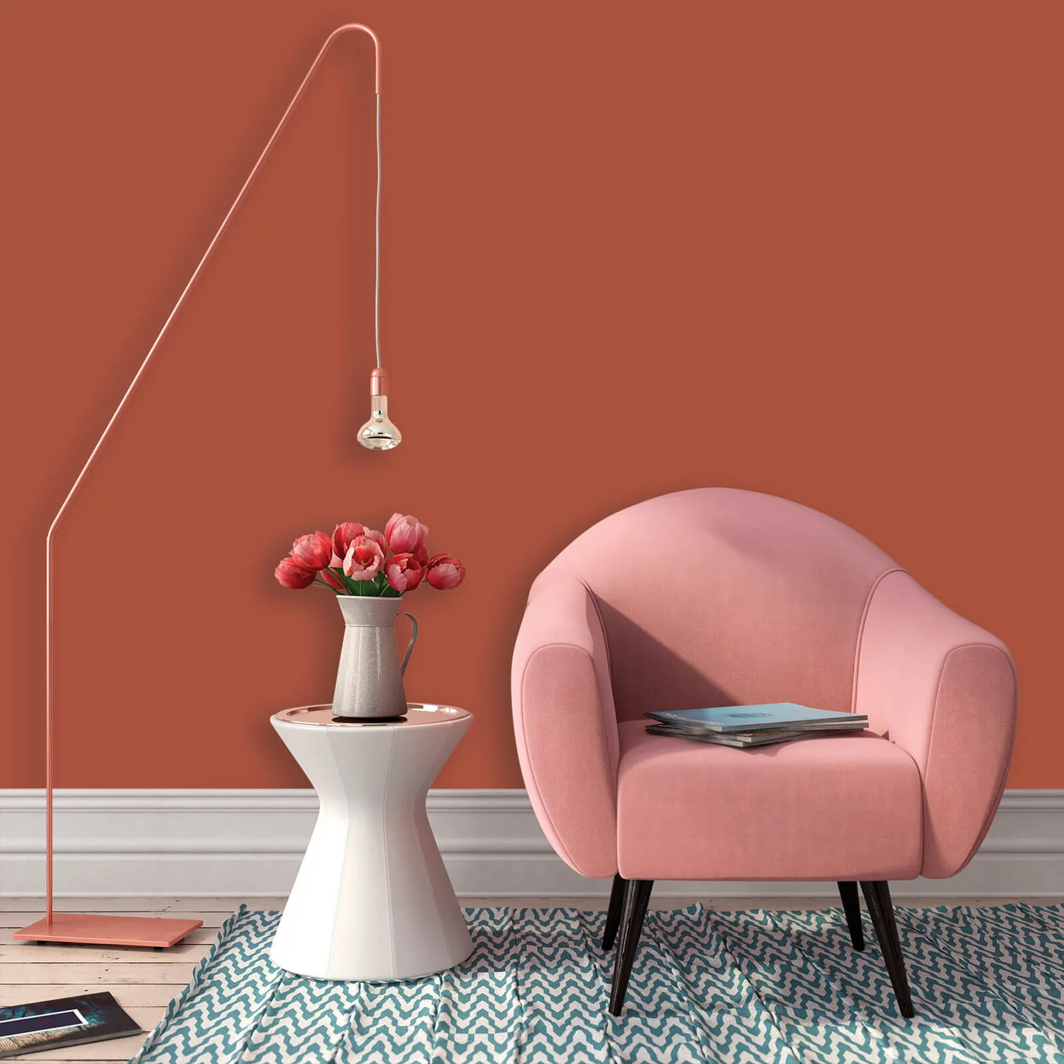 Homebase Matt Emulsion Paint Orange Glow - 2.5L 5 Homebase Matt Emulsion Paint Orange Glow - 2.5L - Image 3