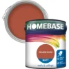 Homebase Matt Emulsion Paint Orange Glow - 2.5L -Home Improvement 12836347 2144831942975194