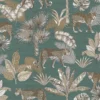 Grandeco Leopard Teal Paste The Wall Wallpaper -Home Improvement 12837441 6614831955462964