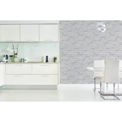 Contour Grey Tile Wallpaper -Home Improvement 12838176 1024833222799470