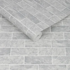 Contour Grey Tile Wallpaper -Home Improvement 12838176 1734833222866601