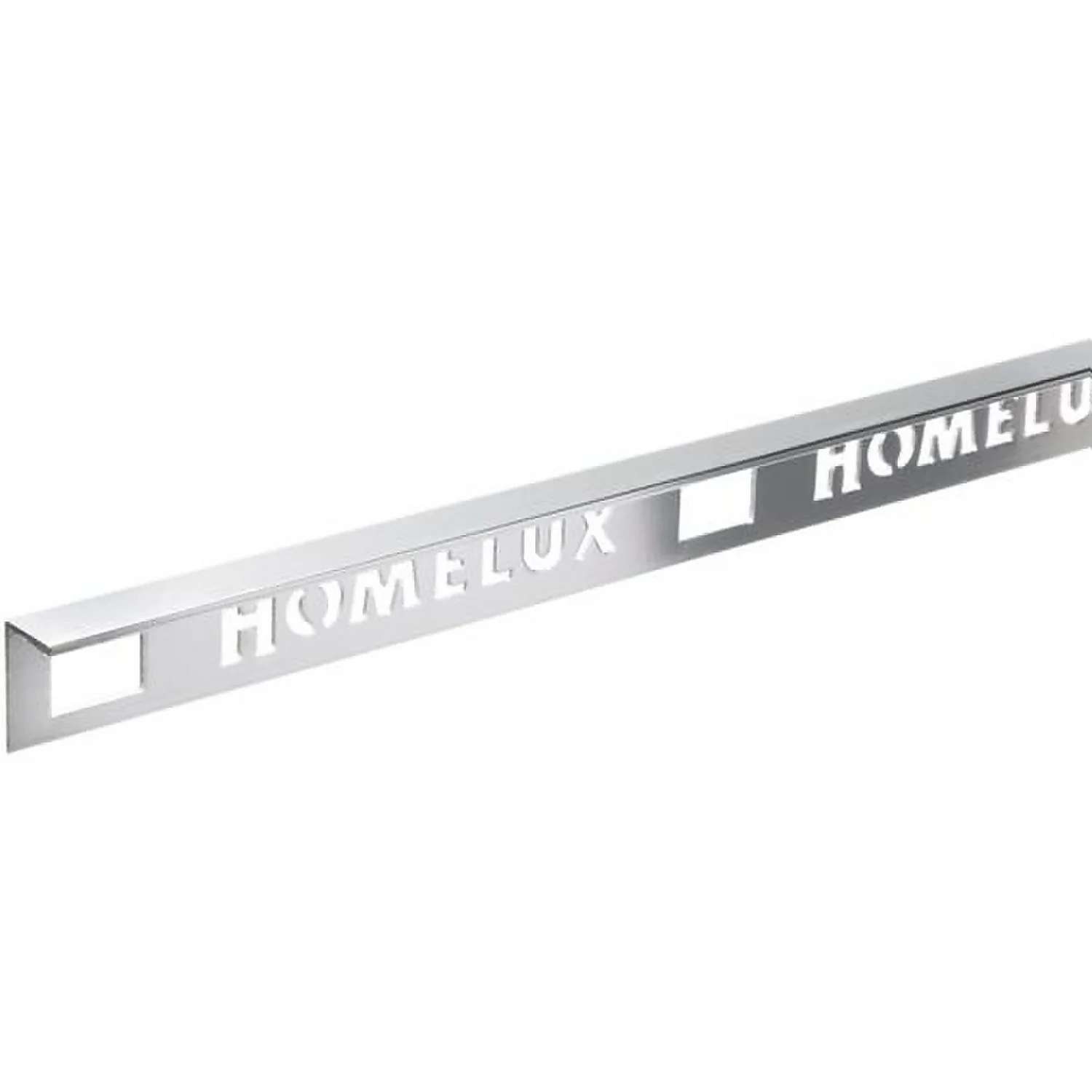 Homelux 10mm Straight Edge Tile Trim - Silver Effect - 1.83m 3 Homelux 10mm Straight Edge Tile Trim - Silver Effect - 1.83m
