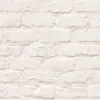 Grandeco White Brick Wallpaper