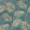 Grandeco Lounge Palm Teal Wallpaper -Home Improvement 12839838 2094831945891368