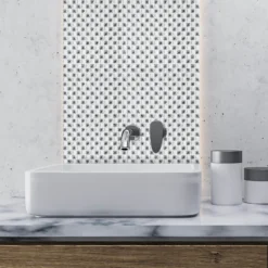 House Of Mosaics Jewel White Self-Adhesive Mosaic Tile Sheet -Home Improvement 12841476 1264833198630972