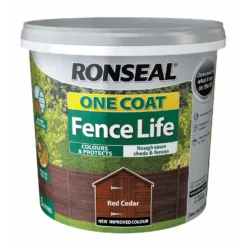 Ronseal One Coat Fence Life Paint Red Cedar - 5L -Home Improvement 12841672 9264942087194441