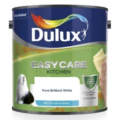 Dulux Easycare Kitchen Pure Brilliant White Matt Paint - 2.5L -Home Improvement 12845012 2974833220906257