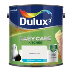Dulux Easycare Kitchen Pure Brilliant White Matt Paint - 2.5L -Home Improvement 12845012 8744833220833654