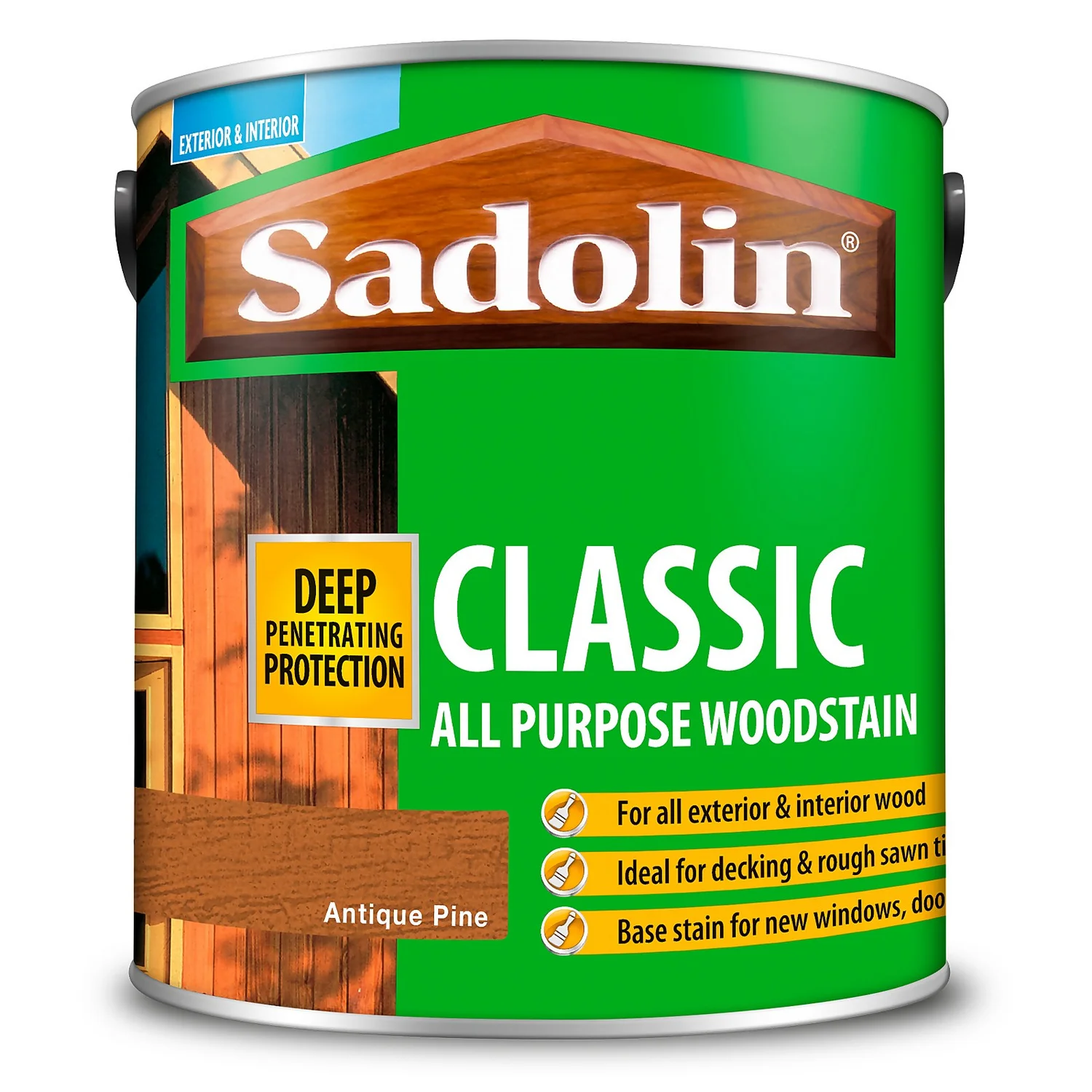 Sadolin Classic All Purpose Woodstain Antique Pine - 2.5L 8 Sadolin Classic All Purpose Woodstain Antique Pine - 2.5L - Image 6