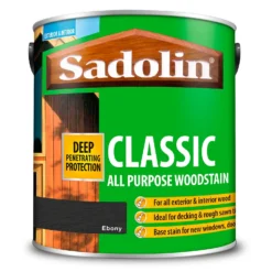 Sadolin Classic All Purpose Woodstain Ebony - 2.5L -Home Improvement 12845195 1554955541606165