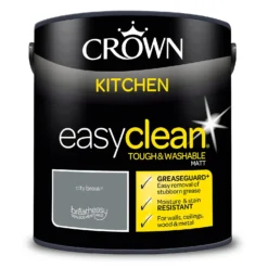 Crown Easyclean®Greaseguard+ Kitchen Matt Washable Multi Surface Paint City Break® - 2.5L 15 Crown Easyclean®Greaseguard+ Kitchen Matt Washable Multi Surface Paint City Break® - 2.5L -Home Improvement 12886954 8244853416389798