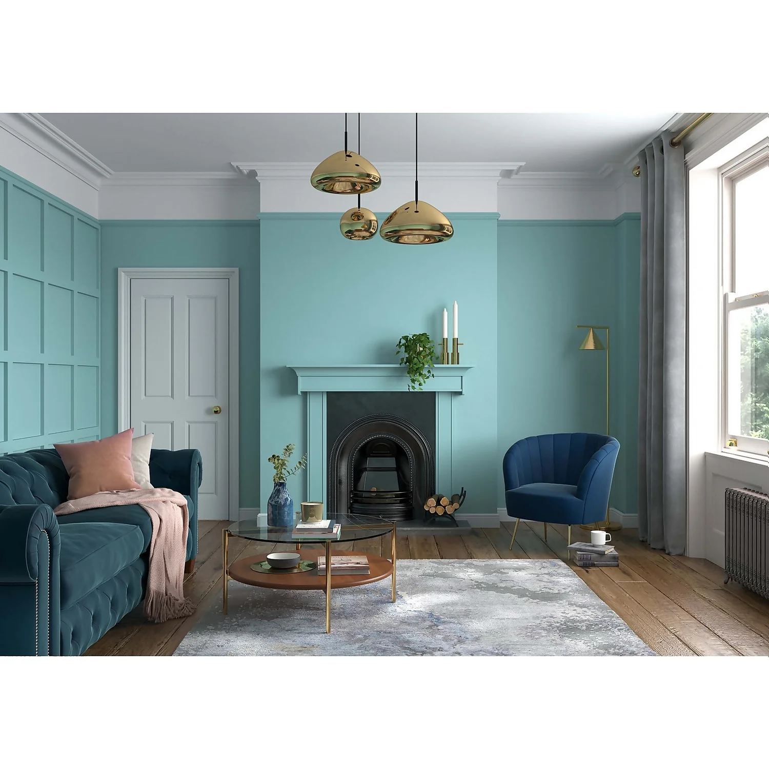 Dulux Heritage Matt Emulsion Paint Sky Blue - 2.5L 4 Dulux Heritage Matt Emulsion Paint Sky Blue - 2.5L - Image 2