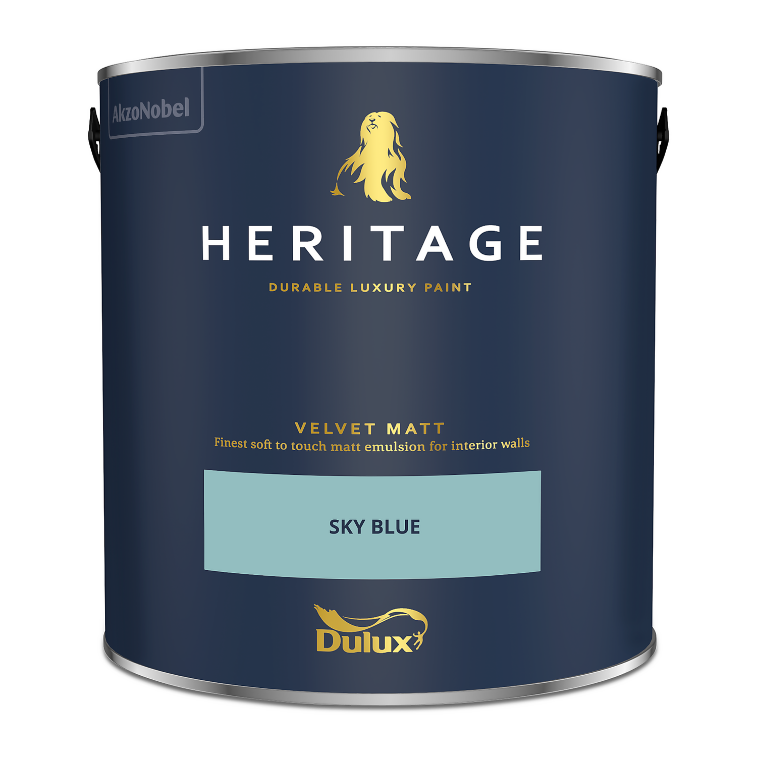 Dulux Heritage Matt Emulsion Paint Sky Blue - 2.5L 6 Dulux Heritage Matt Emulsion Paint Sky Blue - 2.5L - Image 4