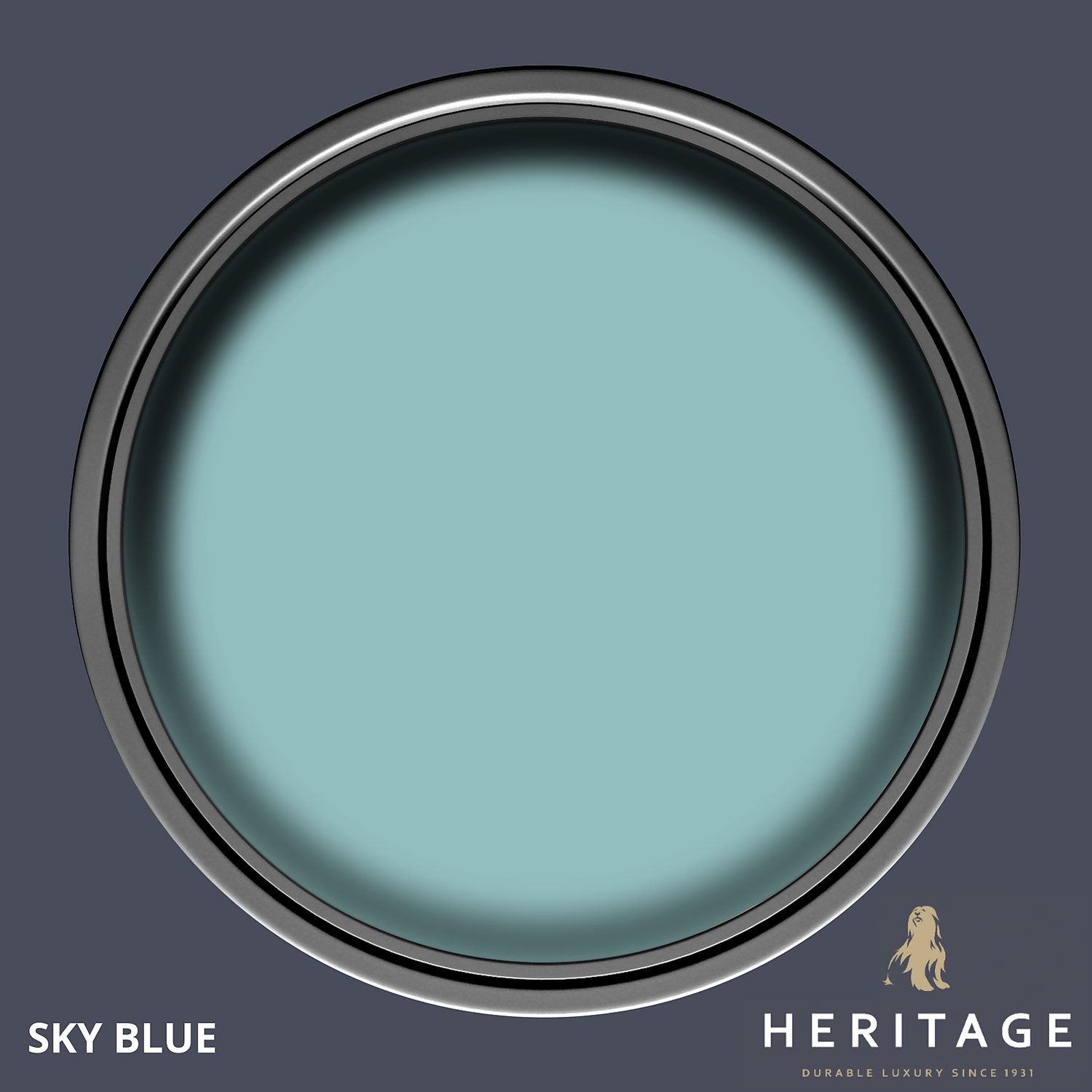 Dulux Heritage Matt Emulsion Paint Sky Blue - 2.5L 5 Dulux Heritage Matt Emulsion Paint Sky Blue - 2.5L - Image 3