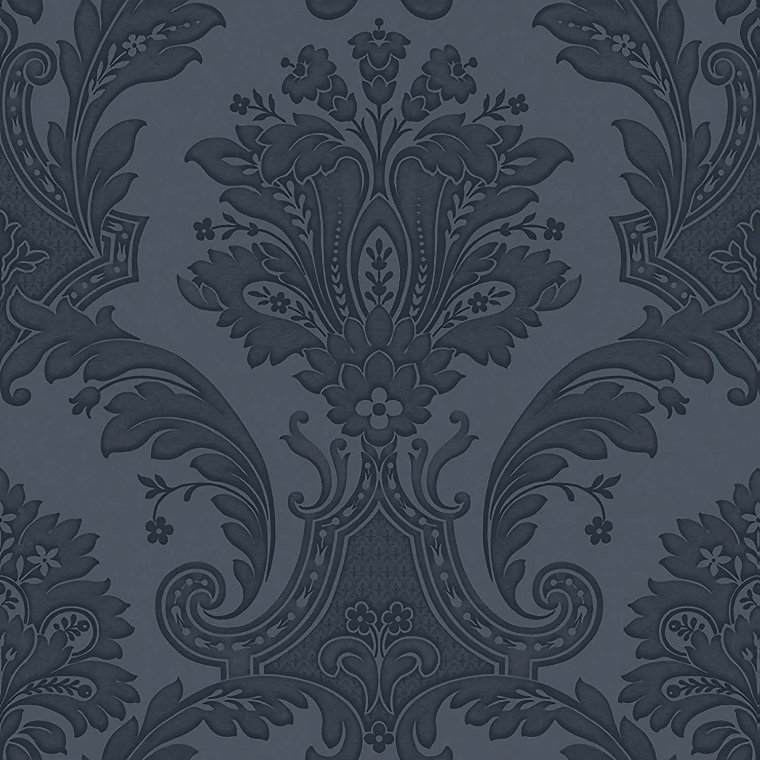 Belgravia Décor Amara Damask Textured Dark Blue Wallpaper 3 Belgravia Décor Amara Damask Textured Dark Blue Wallpaper