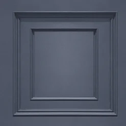 Belgravia Décor Amara Panel Textured Dark Blue Wallpaper