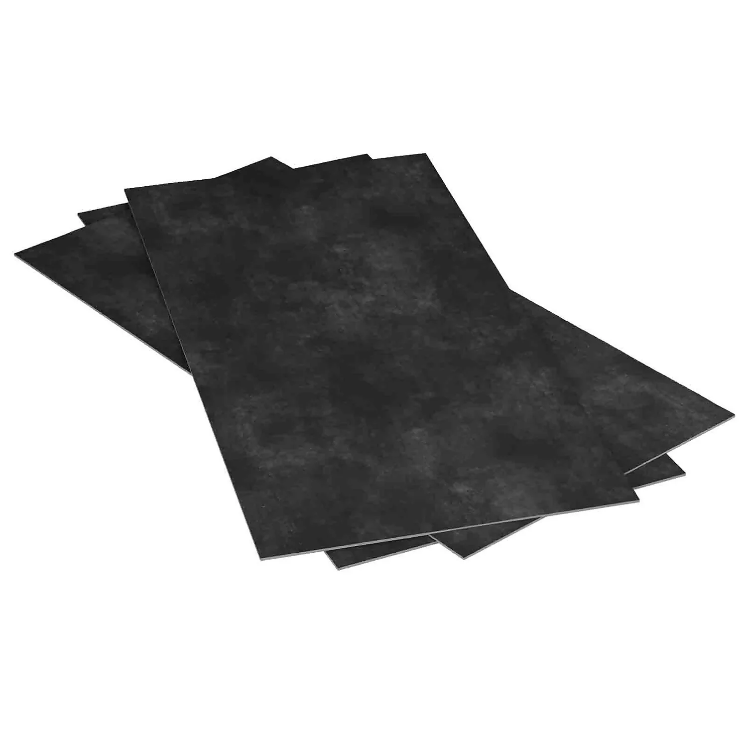 Plancs Black Slate Self-Adhesive Vinyl Floor Tile - 5pc Pack Covers 0.93sqm 7 Plancs Black Slate Self-Adhesive Vinyl Floor Tile - 5pc Pack Covers 0.93sqm - Image 5