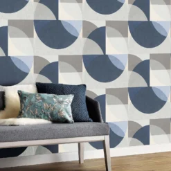 Elle Decoration Geometric Blue Grey Cream Wallpaper 7 Elle Decoration Geometric Blue Grey Cream Wallpaper -Home Improvement 13027929 5674973364541332