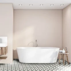 None Scottsdale White Vinyl Sheet Flooring - 3x2m Roll -Home Improvement 13053381 1995002420412169