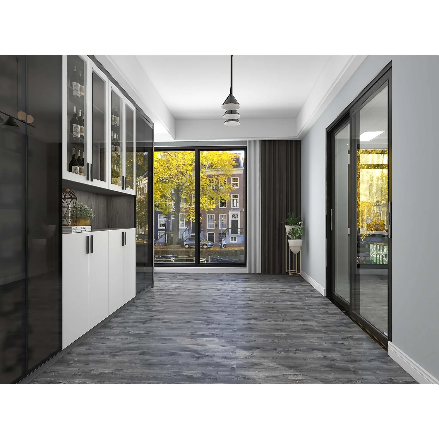 None Rigid Core Luxury Vinyl Flooring Carbon Grey Plank 5 None Rigid Core Luxury Vinyl Flooring Carbon Grey Plank - Image 3