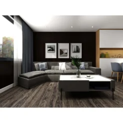 None Rigid Core Luxury Vinyl Flooring Classic Walnut Plank -Home Improvement 13177442 2004883991859182