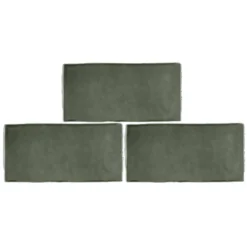 Country Living Artisan Moss Green Ceramic Wall Tile 75 X 150mm - 0.5sqm Pack -Home Improvement 13220561 4064916415692208