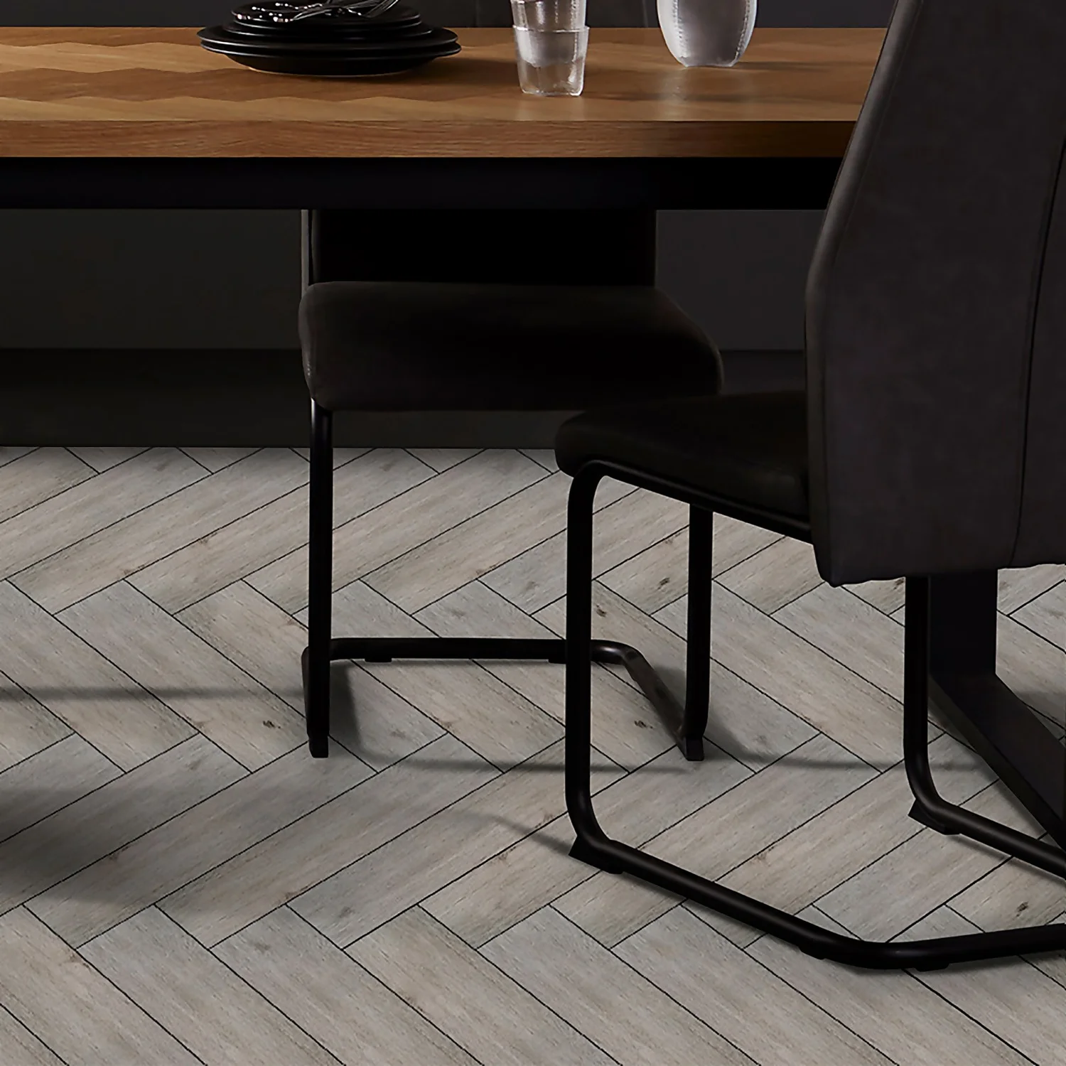 House Of Wall Tiles Wood Effect Grey Oak Porcelain Floor Tile 600x150mm - 0.99sqm Pack 3 House Of Wall Tiles Wood Effect Grey Oak Porcelain Floor Tile 600x150mm - 0.99sqm Pack