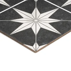 Country Living Starry Skies Black North Star Porcelain Floor & Wall Tile 1.42sqm Pack - 450x450mm -Home Improvement 13220589 1734915122511557