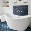 Country Living Artisan French Navy Ceramic Wall Tile 75 X 300mm - 0.5sqm Pack -Home Improvement 13433210 1725051390914650