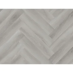 Kraus Herringbone Luxury Vinyl Floor Tile Sample - Owsten Grey -Home Improvement 13733828 1434957094586759