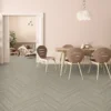 Kraus Herringbone Luxury Vinyl Floor Tile Sample - Owsten Grey -Home Improvement 13733828 2004957094451021