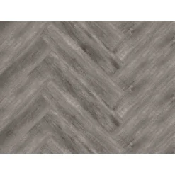 Kraus Herringbone Luxury Vinyl Floor Tile Sample - Brampton Grey -Home Improvement 13733830 5634957094586792