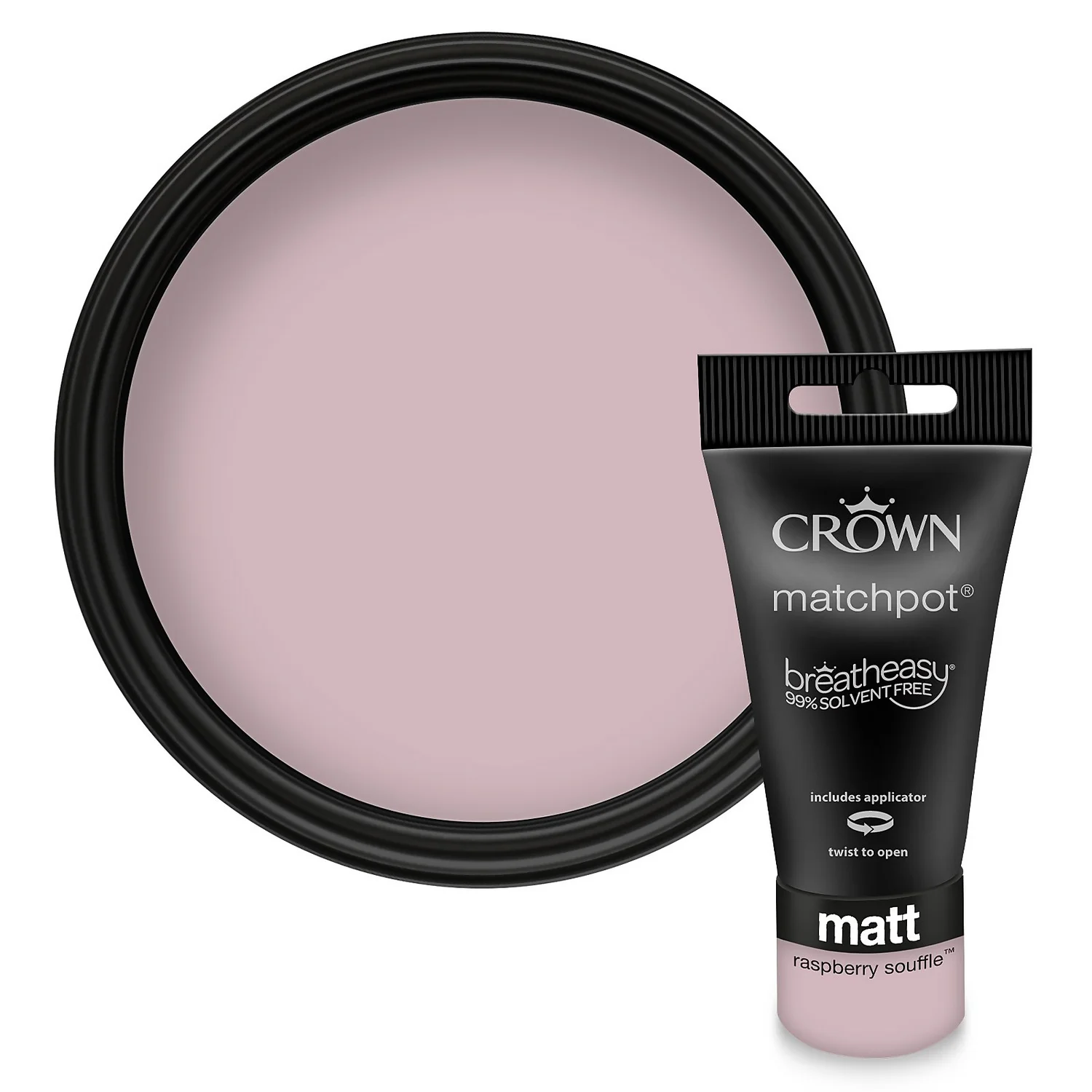 Crown Matt Emulsion Paint Raspberry Souffle - Tester 40ml 3 Crown Matt Emulsion Paint Raspberry Souffle - Tester 40ml