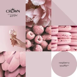 Crown Matt Emulsion Paint Raspberry Souffle - 2.5L 16 Crown Matt Emulsion Paint Raspberry Souffle - 2.5L -Home Improvement 13807029 1154964057380704