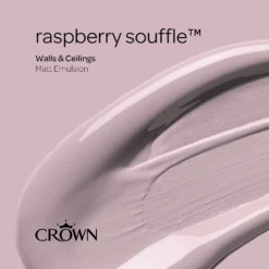 Crown Matt Emulsion Paint Raspberry Souffle - 2.5L 17 Crown Matt Emulsion Paint Raspberry Souffle - 2.5L -Home Improvement 13807029 5114964057410074