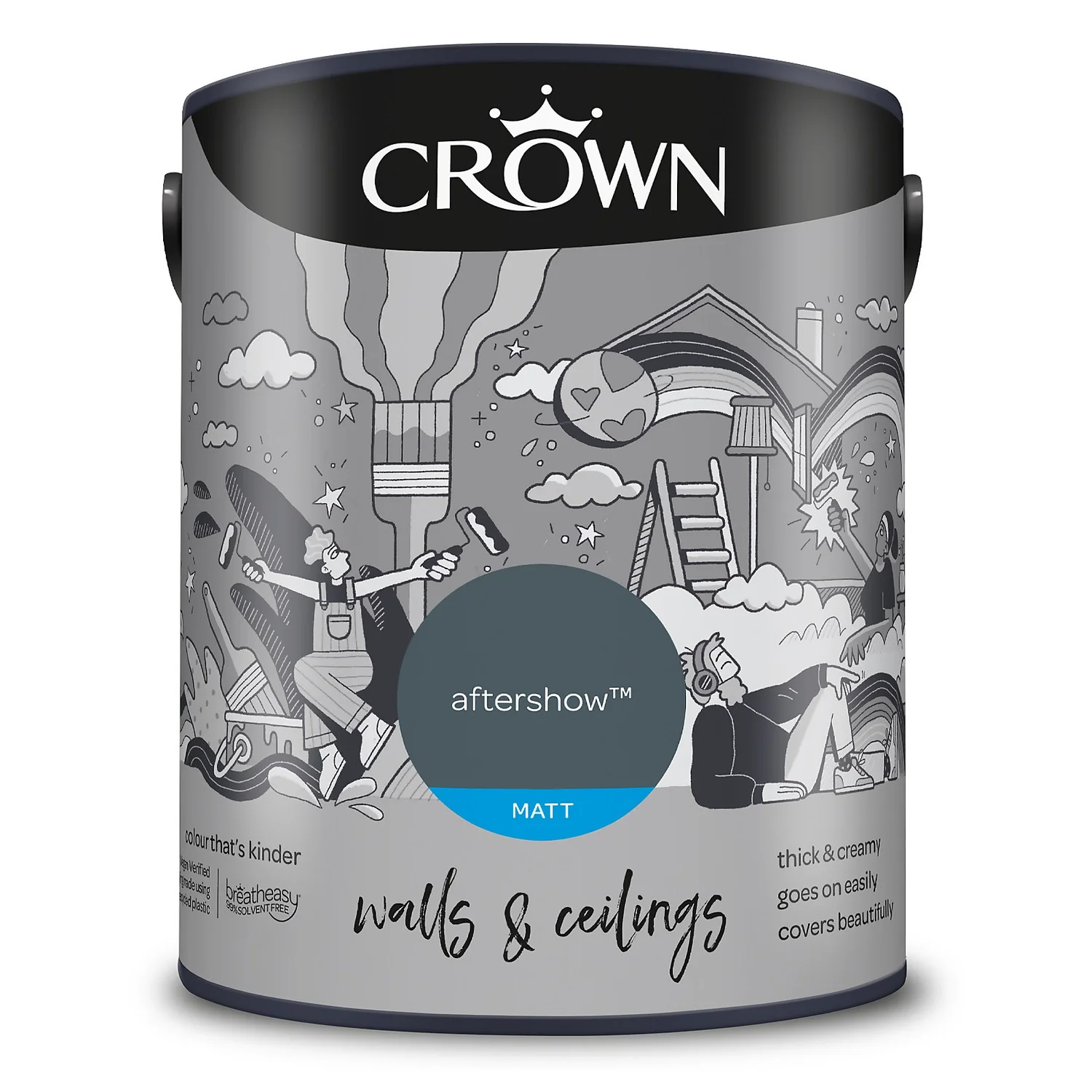 Crown Matt Emulsion Paint Aftershow - 5L 11 Crown Matt Emulsion Paint Aftershow - 5L - Image 9