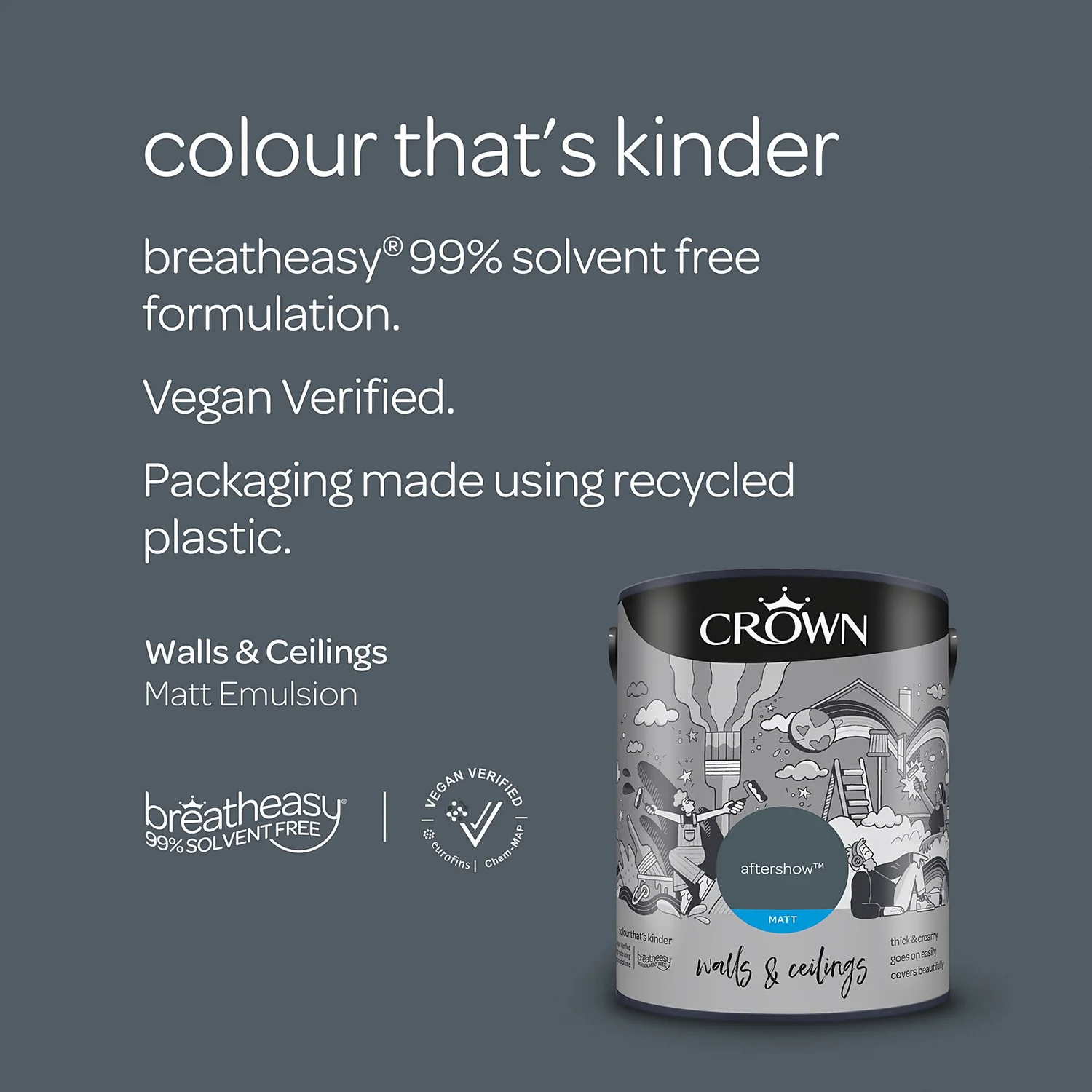 Crown Matt Emulsion Paint Aftershow - 5L 7 Crown Matt Emulsion Paint Aftershow - 5L - Image 5