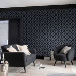 Next Deco Triangle Navy Wallpaper -Home Improvement 13827400 4314969280569596