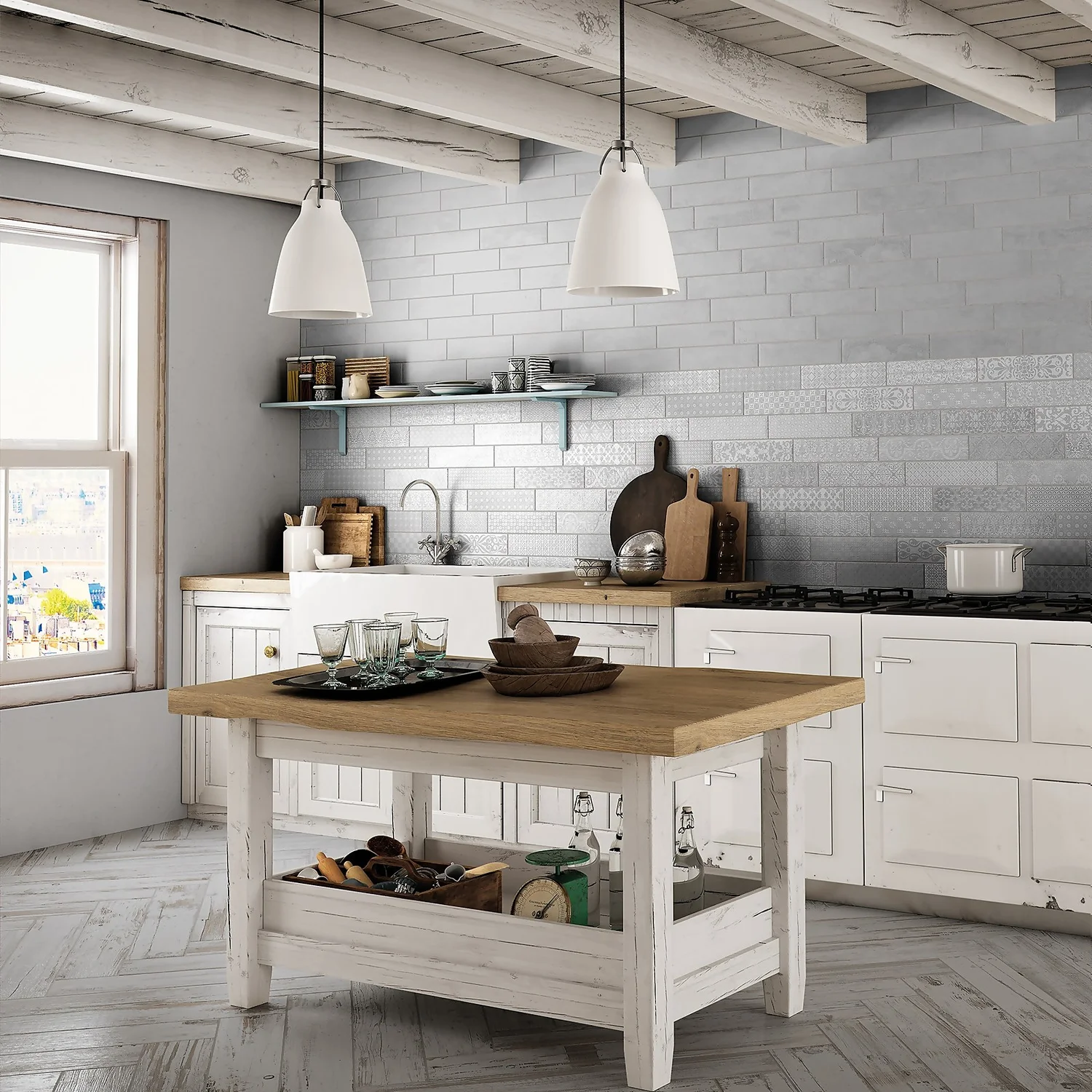Marquis Bricktrend Grey Porcelain Tile - 81.5 X 331.5mm 6 Marquis Bricktrend Grey Porcelain Tile - 81.5 X 331.5mm - Image 4