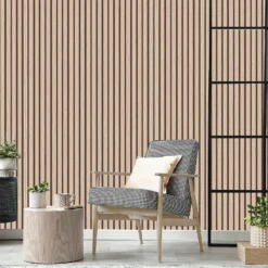 Belgravia Décor Wood Slat Textured Light Oak Wallpaper 5 Belgravia Décor Wood Slat Textured Light Oak Wallpaper -Home Improvement 13909691 2564981665830364