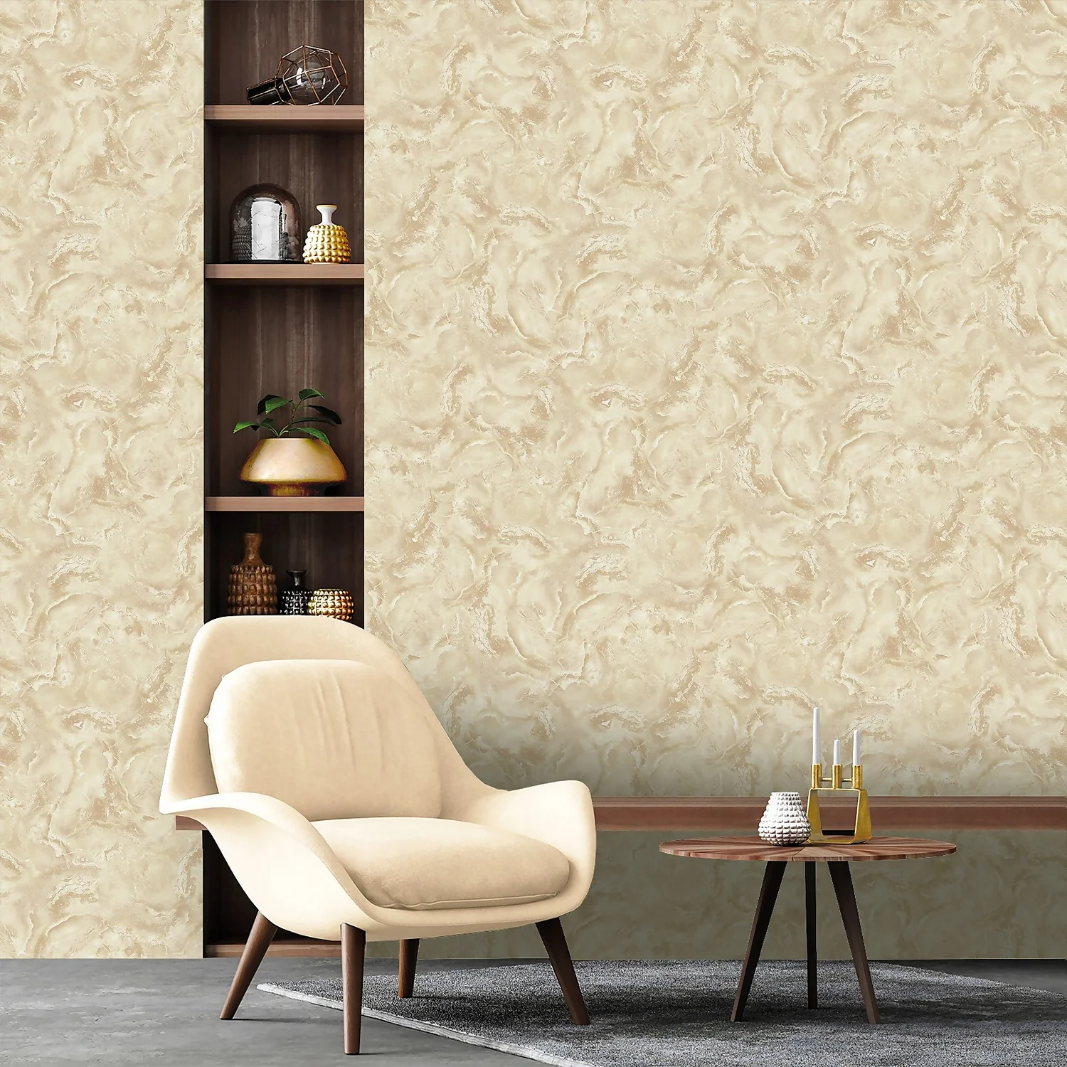 Belgravia Décor Marble Textured Gold Wallpaper 4 Belgravia Décor Marble Textured Gold Wallpaper - Image 2