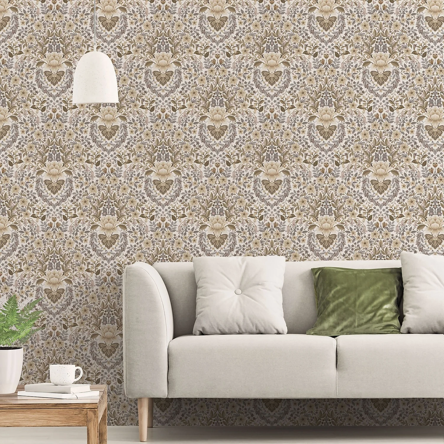 Galerie Floral Paisley Neutral Wallpaper 4 Galerie Floral Paisley Neutral Wallpaper - Image 2