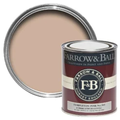Farrow & Ball Exterior Eggshell Paint No.303 Templeton Pink - 750ml