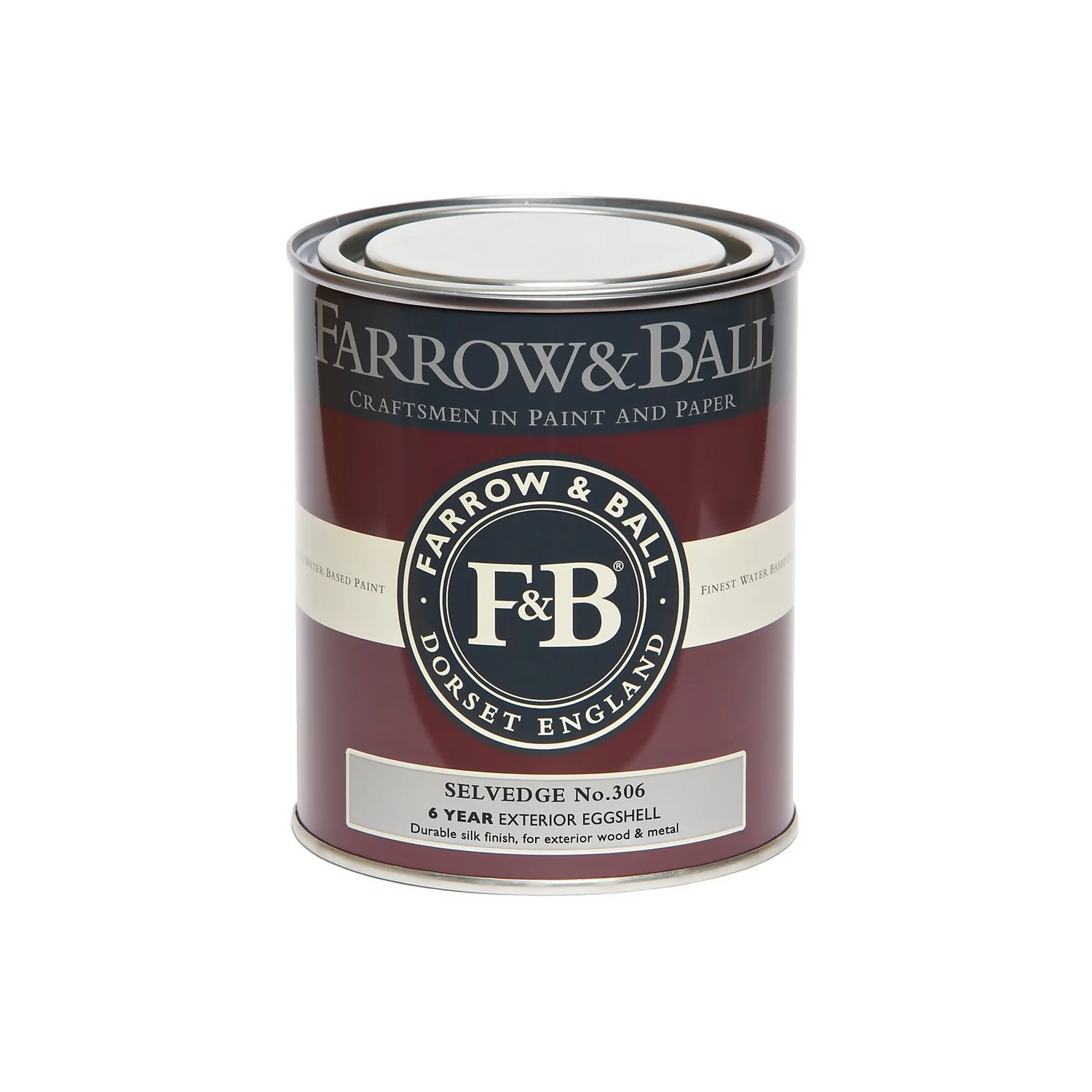 Farrow & Ball Exterior Eggshell Paint No.306 Selvedge - 750ml 5 Farrow & Ball Exterior Eggshell Paint No.306 Selvedge - 750ml - Image 3