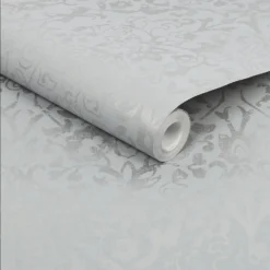Next Majestic Damask Grey Wallpaper -Home Improvement 13956009 2144998026005917