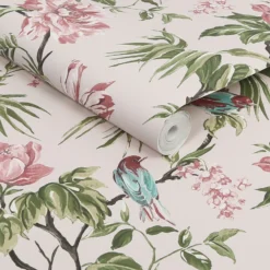 Next Birds & Blooms Mauve Wallpaper -Home Improvement 13956051 6214998025955799