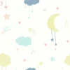 Next Moon & Stars Pastel Wallpaper -Home Improvement 13956085 1574998026130519