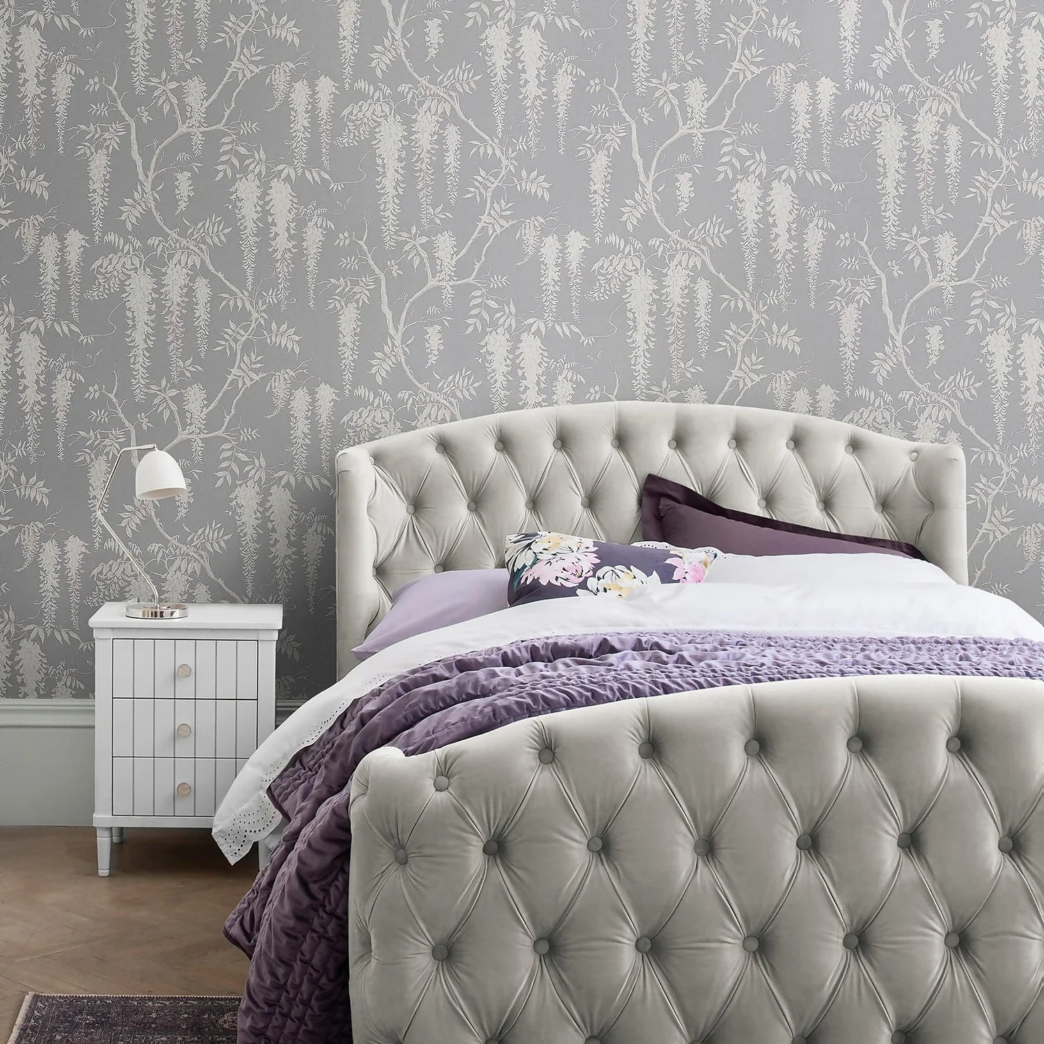 Next Wisteria Trails Grey Wallpaper 4 Next Wisteria Trails Grey Wallpaper - Image 2