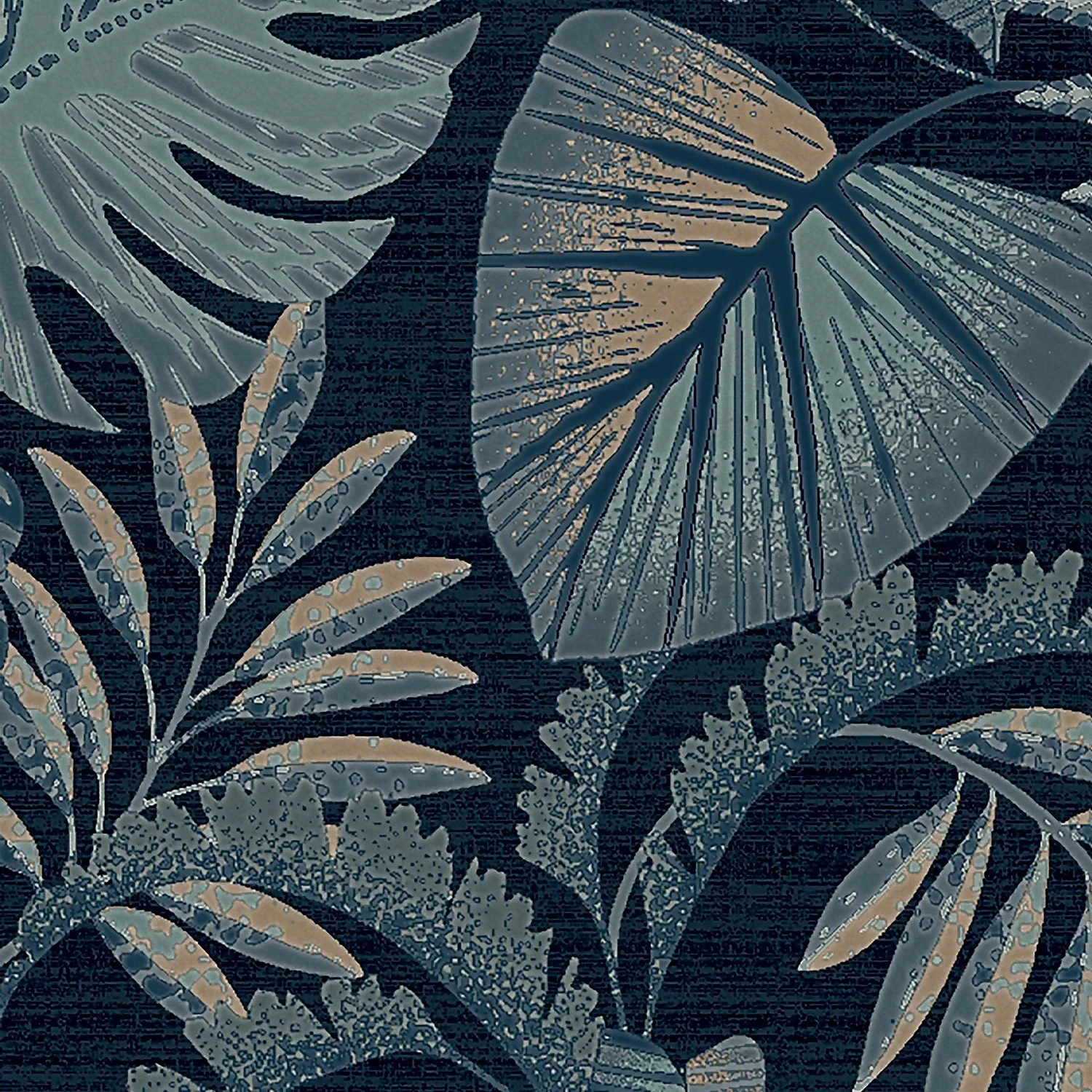 Next Jungle Leaves Navy Wallpaper 6 Next Jungle Leaves Navy Wallpaper - Image 4